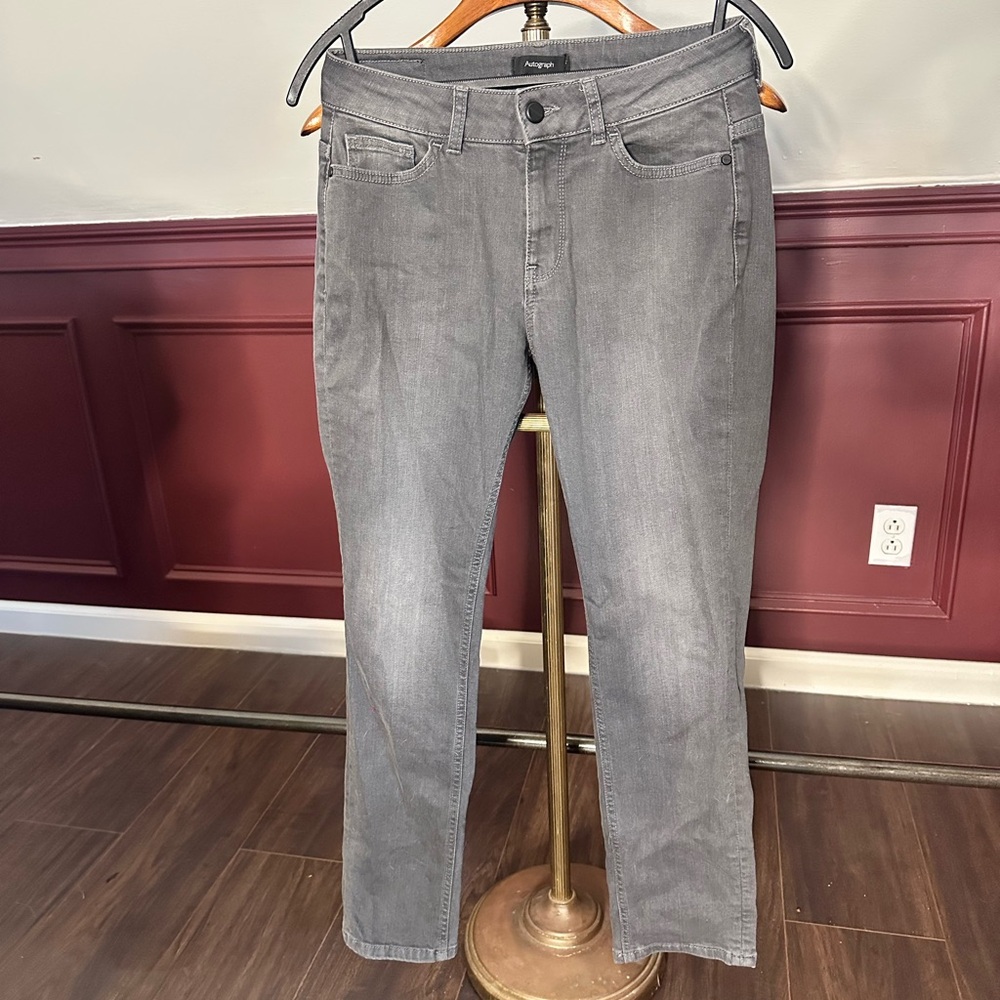 Autograph Marks & Spencer gray designer slim denim jeans 28